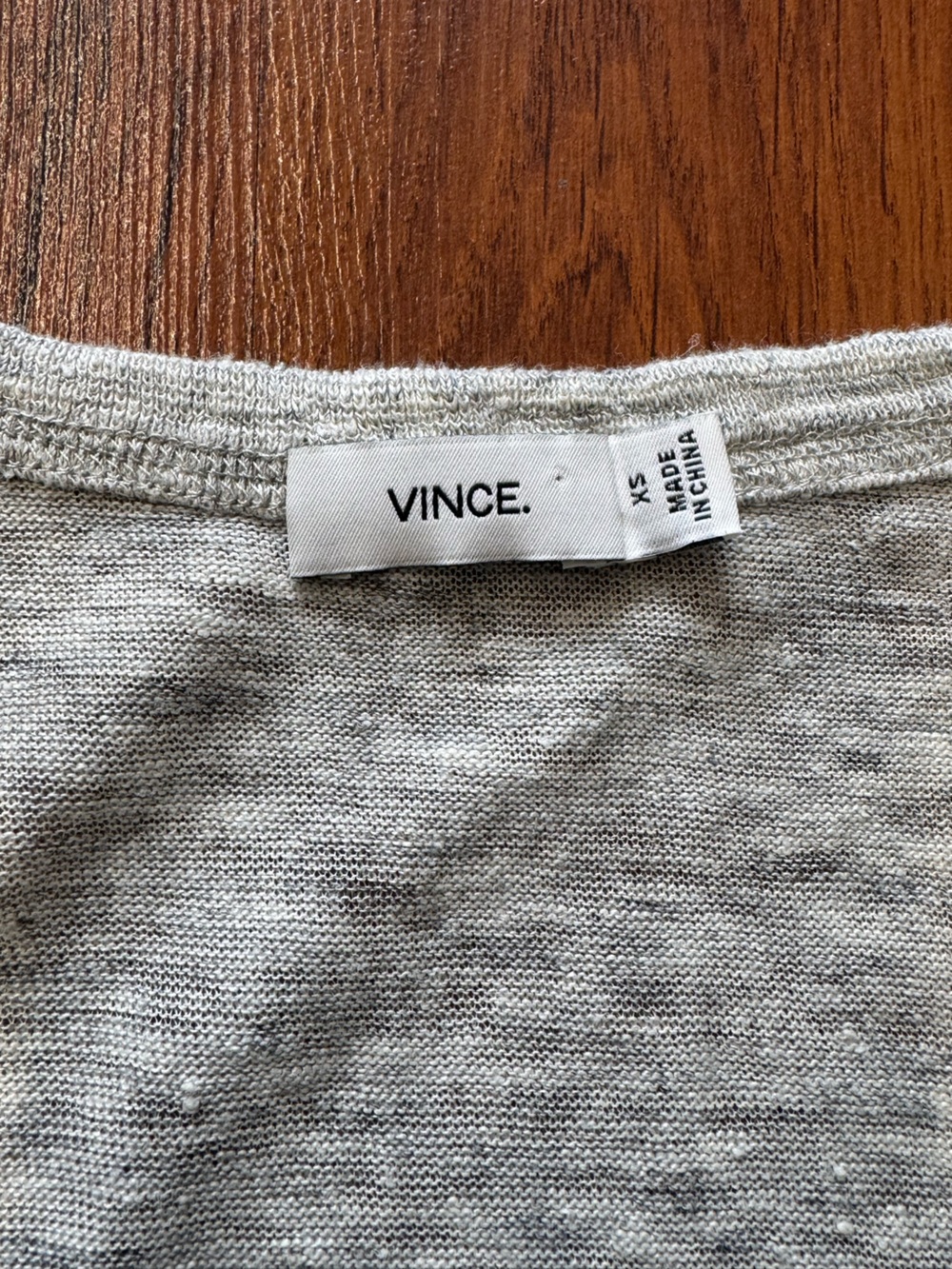 Vince. | Heathered Linen Swing Tank Top | Lightweight Sleeveless Top | XS - Picture 3 of 10